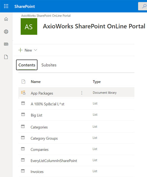AxioWorks SQList screenshot